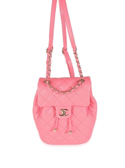 HOT SALE CHANEL diamond-quilted backpack 2021-2023 Women 0429